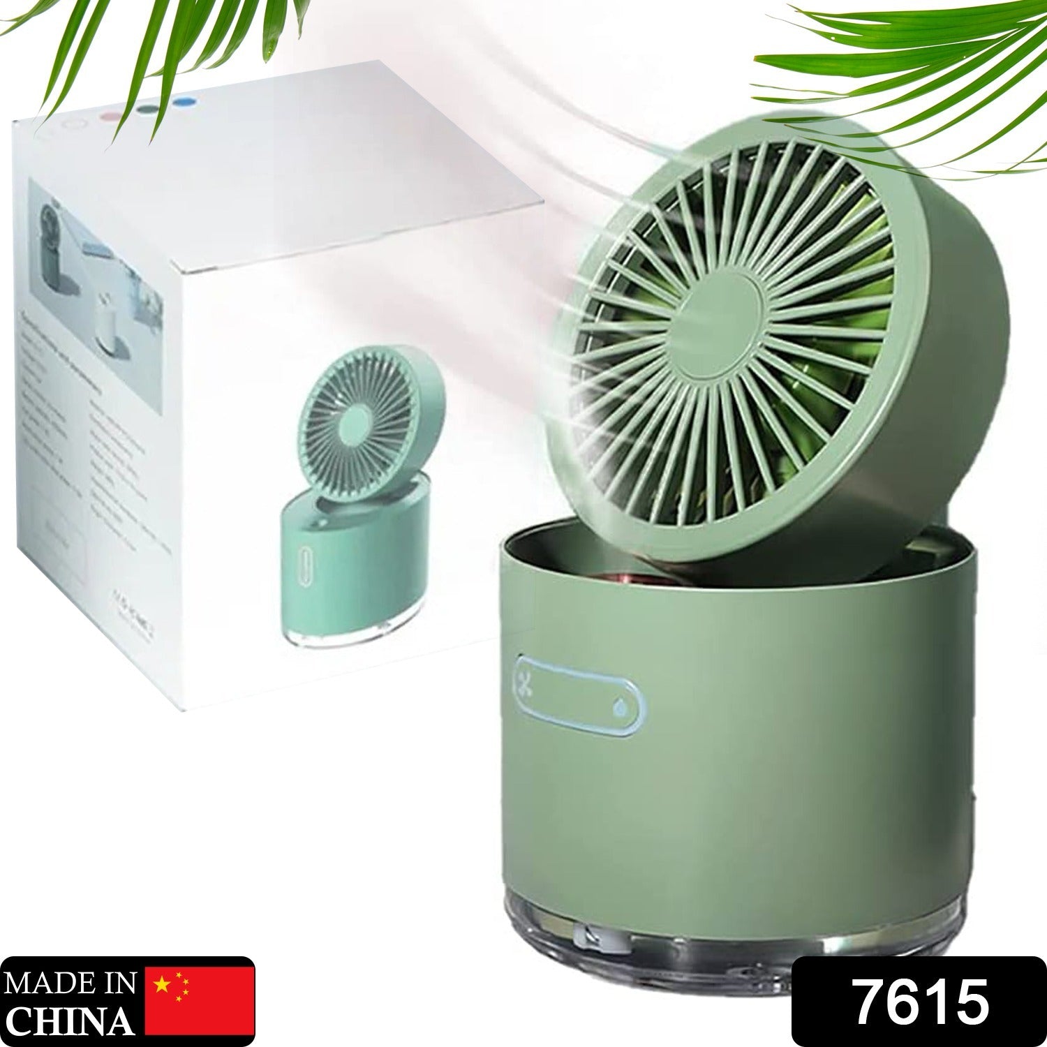 7615 Mini Desktop Cooling Fan, Automatic Shaking Head Rotating Spray humidifier Fan Water Cooling Small Fan Desktop Mini air Conditioning Fan with Small Water Tank DeoDap 7615 Mini Desktop Cooling Fan, Automatic Shaking Head Rotating Spray humidifier Fan Water Cooling Small Fan Desktop Mini air Conditioning Fan with Small Water Tank DeoDap